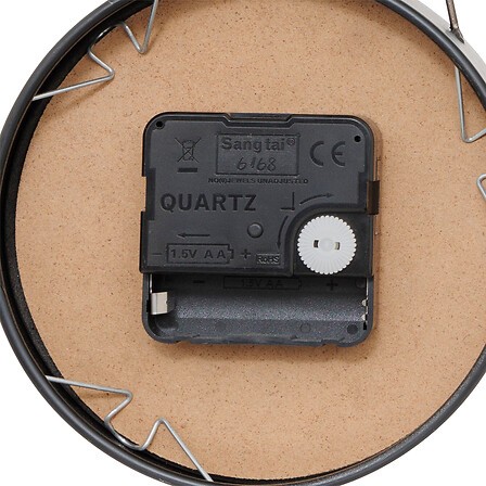 Horloge déco moto Neils en métal vert 43,5 cm – objet à poser