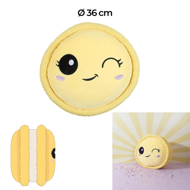 Peluche macaron jaune kawaii 36 cm | Irisia Maison Peluche macaron jaune kawaii 36 cm | Irisia Maison