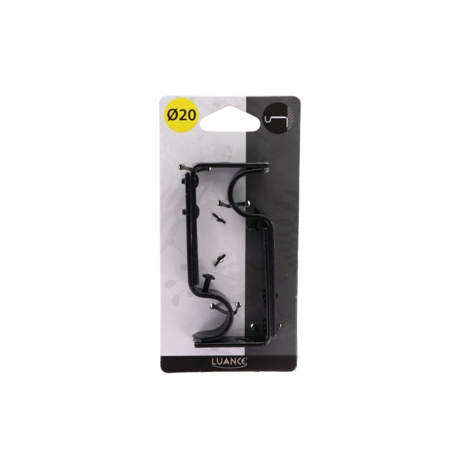 Lot de 2 supports extensibles noirs 110-150 mm