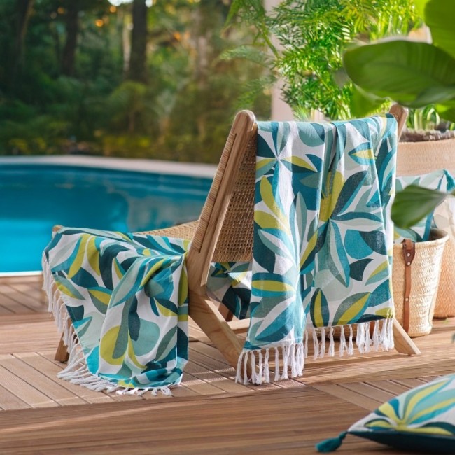 Fouta 100 × 200 cm coton avec franges – plage, hammam & déco Fouta en coton 100 × 200 cm avec franges – serviette de plage & hammam