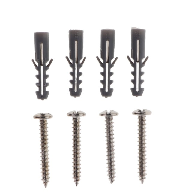 Lot de 2 supports doubles pour tringle à rideaux argent mat