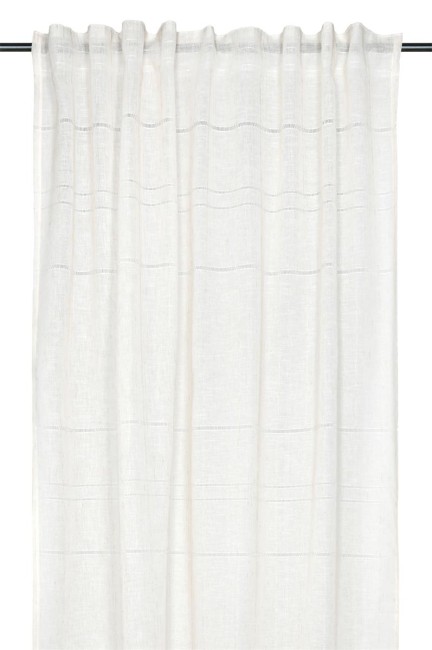 Voilage Norah écru 140 × 240 cm à ruflette | Irisia Maison