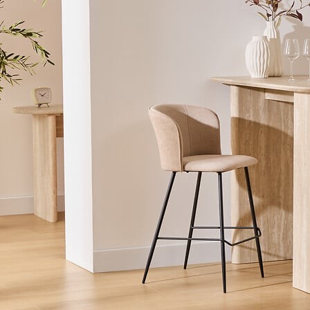 tabouret de bar jasny beige 73 cm moderne