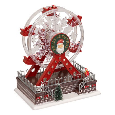 Village de Noël lumineux grande roue 28 cm | Irisia Maison
