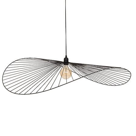 Suspension Adelia noir 98 cm luminaire design métal pour salon