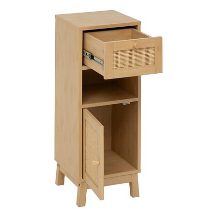 Meuble bas cannage 80 cm – buffet bois naturel style bohème tendance meuble bas cannage 80 cm bois rotin rangement style boheme interieur