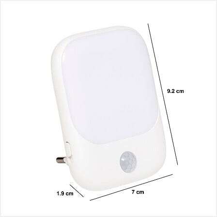 veilleuse led detecteur mouvement 9,2 cm eclairage automatique nuit interieur