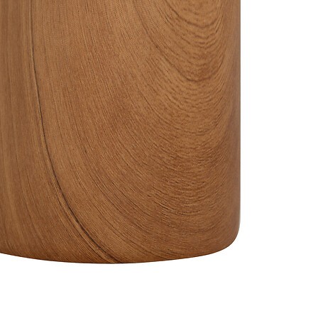 vase cylindrique céramique effet bois 21 cm