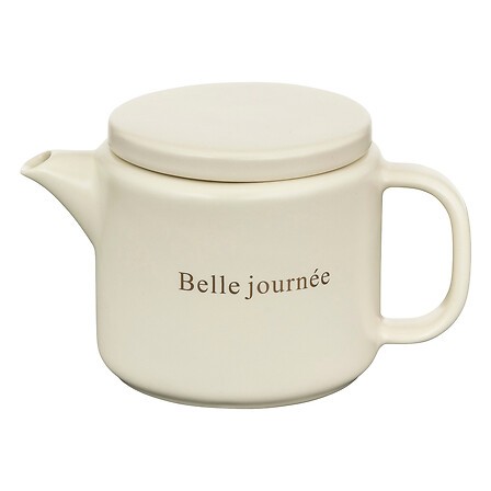 Théière Belle Journée sur table pour moment thé convivial