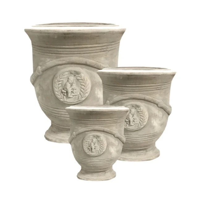 Vasque sur pied COSTA vieilli pour jardin en 3 tailles (H32–68 cm) Vasque sur pied COSTA vieilli pour jardin en 3 tailles (H32–68 cm)