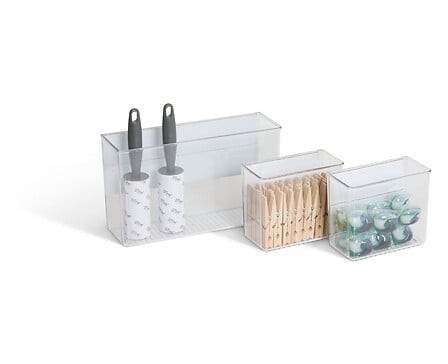 Lot de 3 organiseurs magnétiques PET transparents | Irisia Maison