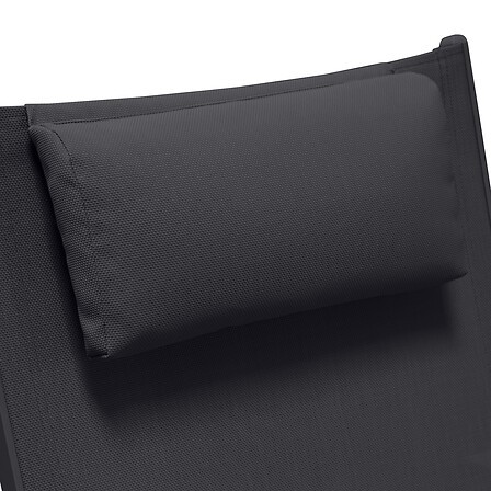 appui tete transat adaptia milenio anthracite 40x20x6 cm texaline