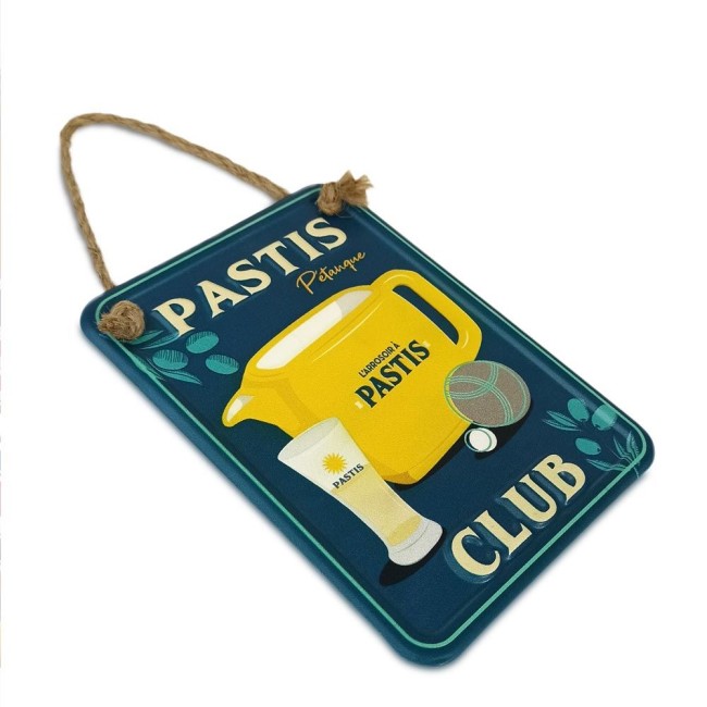 Plaque métal Pastis Club