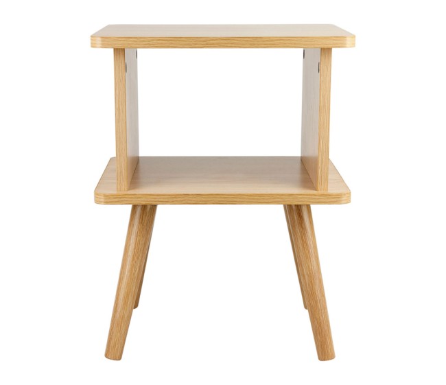 Table de chevet Ella 2 niveaux bois FSC® | Irisia Maison