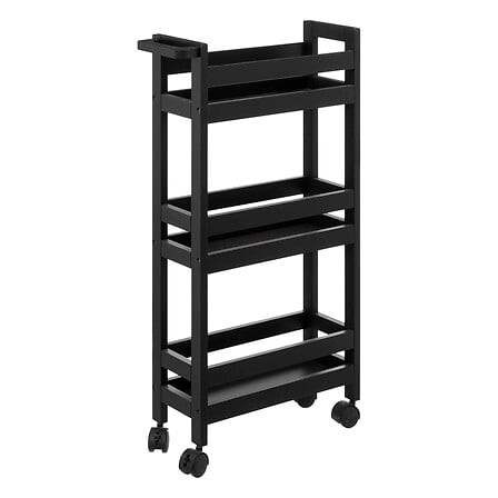 desserte 3 niveaux étroite MDF L40 x P15 x H75 cm desserte 3 niveaux étroite MDF L40 x P15 x H75 cm