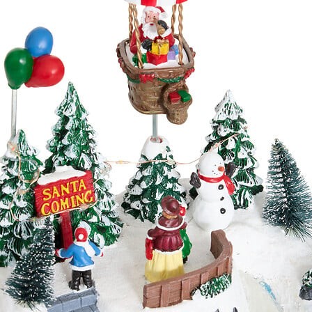 Village de Noël montgolfière lumineux 13 LED 34,5 cm | Irisia Maison Village de Noël montgolfière lumineux 13 LED 34,5 cm | Irisia Maison