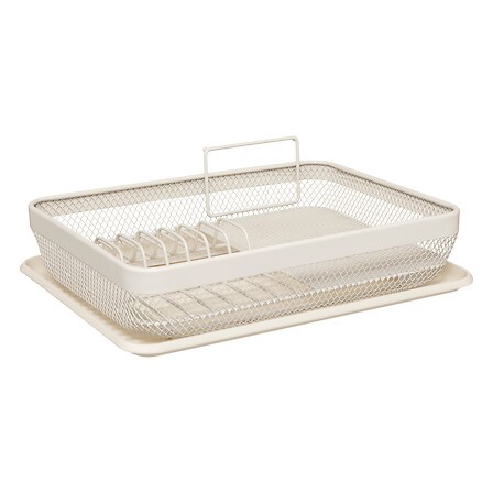 Égouttoir 1 niveau métal argile | 6 assiettes | Irisia Maison Égouttoir 1 niveau métal argile | 6 assiettes | Irisia Maison