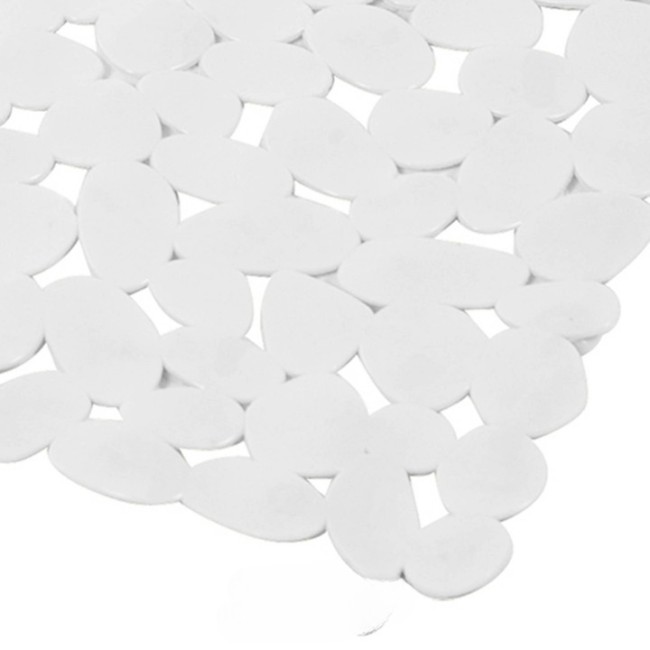 Fond de douche antidérapant 52x52 cm vert sauge taupe anthracite blanc – sécurité salle de bain