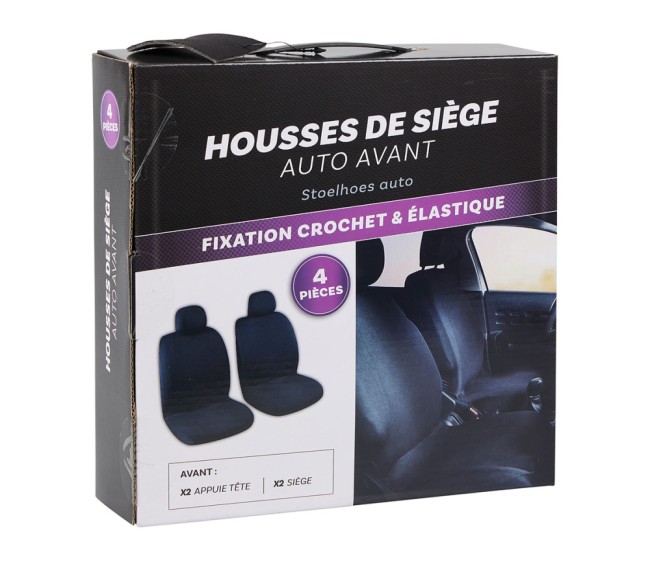 Housses sièges avant voiture 4 pièces | Irisia Maison