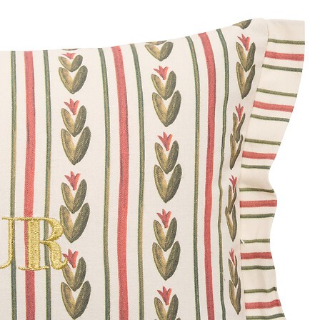 Coussin Broderie Mona 30 × 50 cm | Irisia Maison