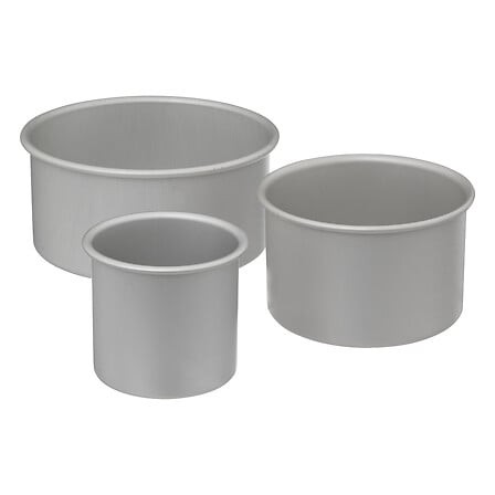 Lot de 3 moules à gâteau aluminium | Irisia Maison