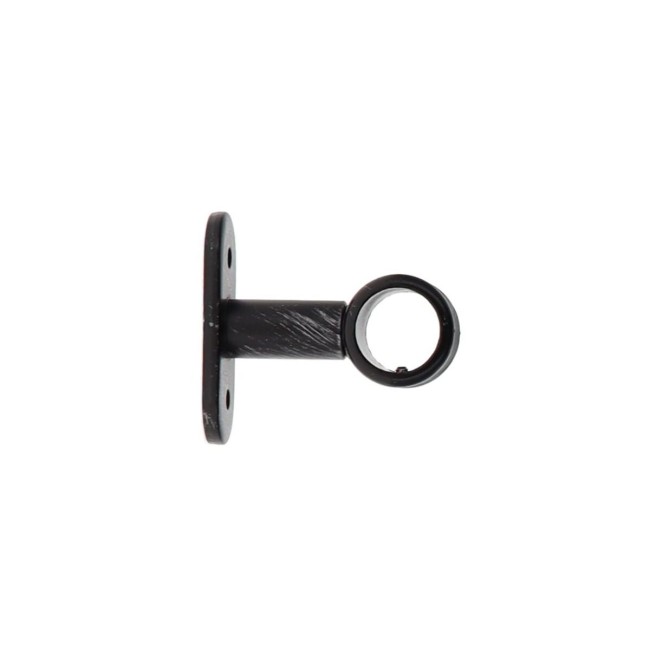 Lot de 2 supports pour tringle à rideaux noir et argent 