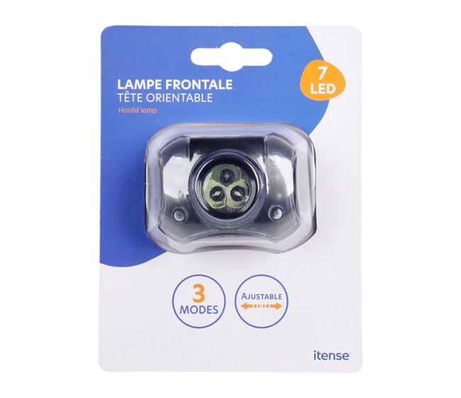 Lampe frontale 7 LED 3 modes d’éclairage | Irisia Maison