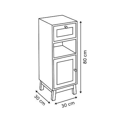 Meuble bas cannage 80 cm – buffet bois naturel style bohème tendance meuble bas cannage 80 cm bois rotin rangement style boheme interieur