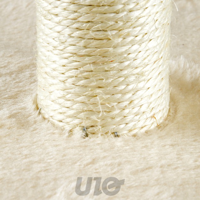 Arbre à chat beige avec niche 58 cm | Irisia Maison