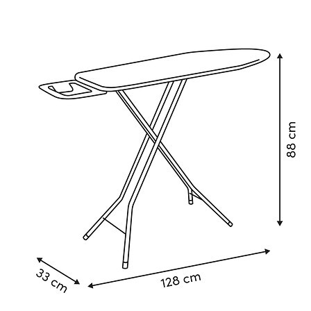 Table à repasser Opale 110×32 cm – repassage facile et confortable Table à repasser Opale 110×32 cm – planche repassage pliable