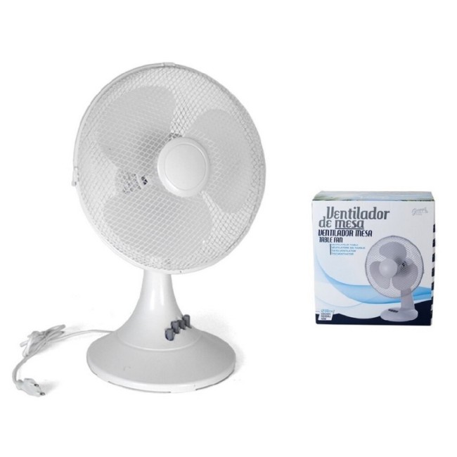 Ventilateur blanc 30 cm 40W ventilateur de table