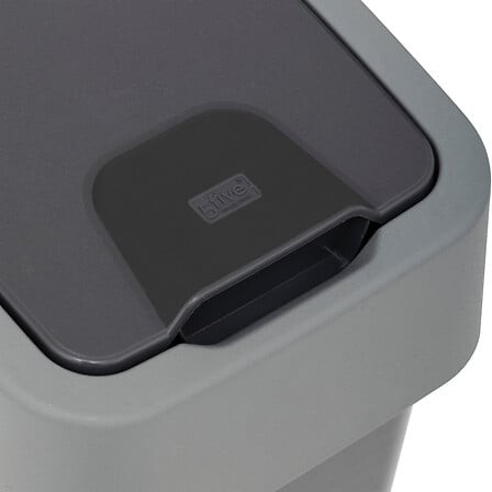 Poubelle 10 L plastique recyclé 2 ouvertures