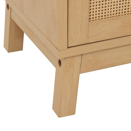 Meuble bas cannage 80 cm – buffet bois naturel style bohème tendance meuble bas cannage 80 cm bois rotin rangement style boheme interieur