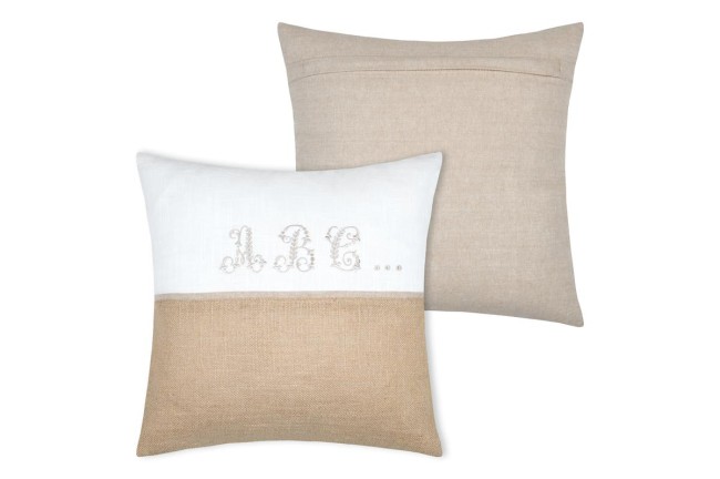 Coussin Josepha 45 × 45 cm coton et jute | Irisia Maison Coussin Josepha 45 × 45 cm coton et jute | Irisia Maison