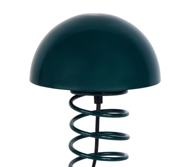 Lampe métal zigzag bleue design décoratif pour salon ou chambre