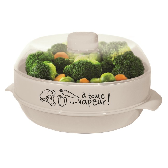 cuit vapeur micro ondes 1 2 l avec etage cuisson vapeur