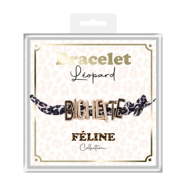 Bracelet Bichette Léopard tendance femme Bracelet Bichette Léopard fantaisie femme