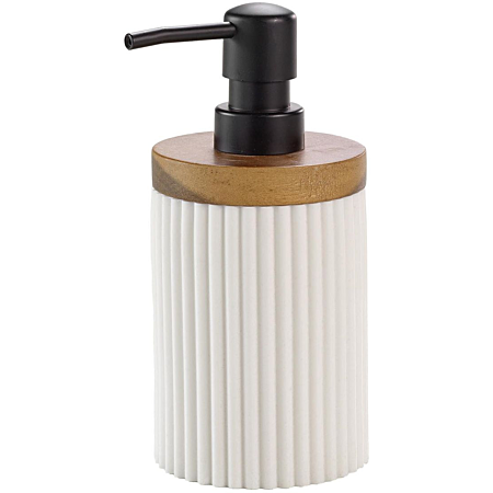 Distributeur de savon blanc Niagara 17 cm | Irisia Maison Distributeur de savon blanc Niagara 17 cm | Irisia Maison