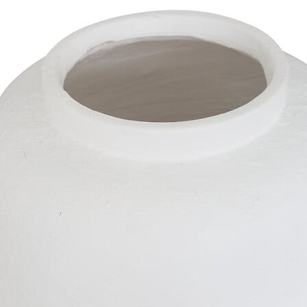 Vase Elène Blanc 45,5 cm en Magnésie | Irisia Maison