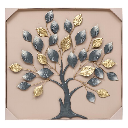 Déco murale arbre TEKOE métal 82x88 cm