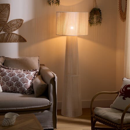 Lampadaire Adria blanc 145 cm – lampadaire moderne élégant lampadaire adria blanc 145 cm design moderne
