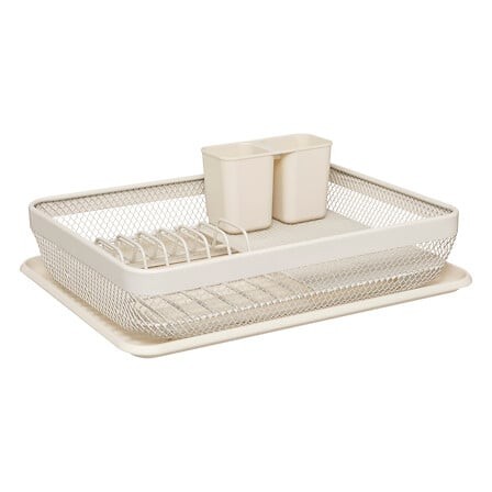 Égouttoir 1 niveau métal argile | 6 assiettes | Irisia Maison Égouttoir 1 niveau métal argile | 6 assiettes | Irisia Maison