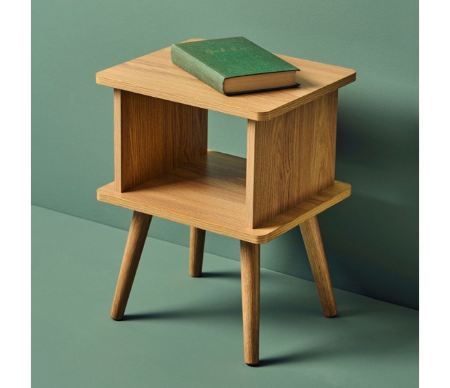 Table de chevet Ella 2 niveaux bois FSC® | Irisia Maison