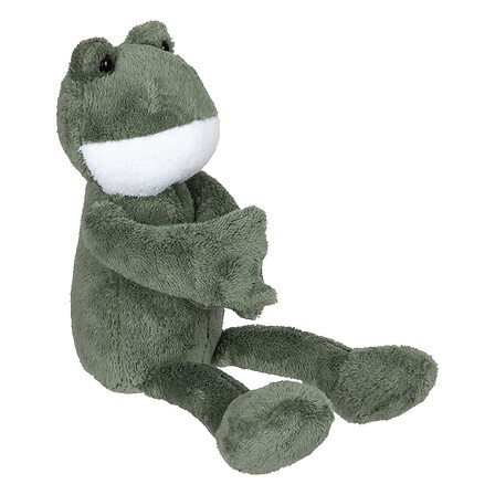 Peluche grenouille Loes verte 35 cm doudou doux enfant décoration