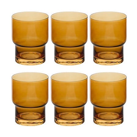 Gobelet en verre ocre 30 cl | Irisia Maison