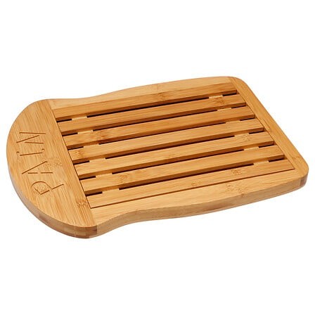 Planche à découper pain bambou 34 x 26 cm – planche pratique Planche à découper pain bambou 34 x 26 cm avec récupérateur miettes