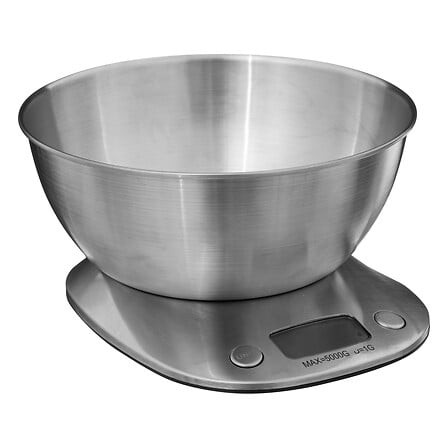 Balance digitale avec bol inox – balance électronique cuisine Balance digitale de cuisine avec bol inox amovible