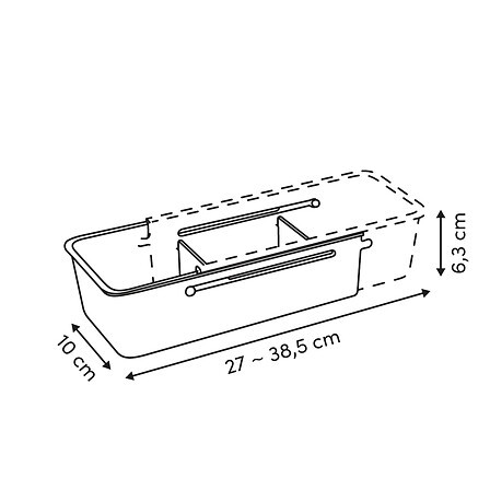 Organiseur de tiroir extensible Stora 38,5 cm | Irisia Maison
