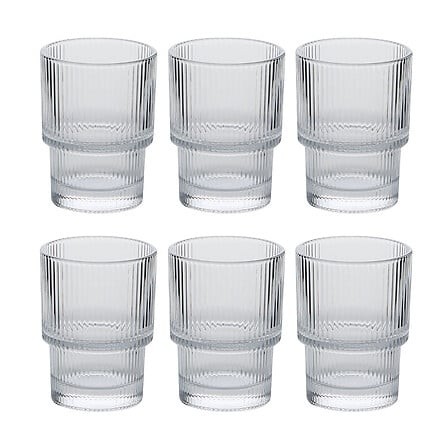 lot 6 gobelets verre 19 cl verre eau transparent usage quotidien