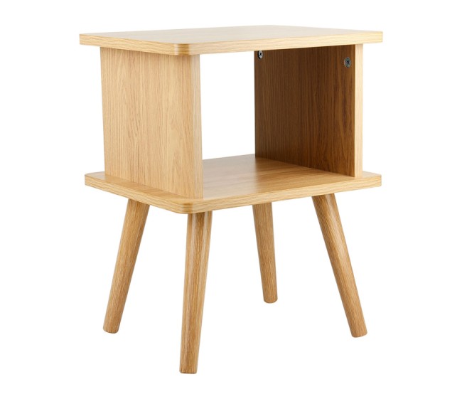 Table de chevet Ella 2 niveaux bois FSC® | Irisia Maison